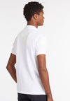 Barbour Tartan Pique Polo T-Shirt, White