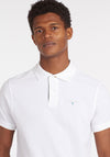 Barbour Men’s Tartan Pique Polo Shirt, White