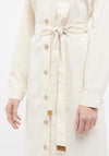 Barbour International Womens Fontaine Shirt Dress, Cream