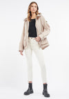 Barbour International Womens Kiara Short Jacket, Beige