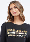 Barbour International Womens Original Crew Sweatshirt, Black