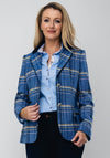 Bariloche Logrono Checked Tweed Blazer Jacket, Blue