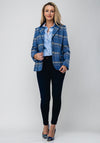 Bariloche Logrono Checked Tweed Blazer Jacket, Blue