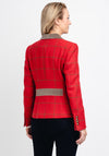 Bariloche Toledo Check Wool Rich Blazer Jacket, Red