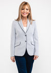 Bariloche Muralla Stripe Blazer, Navy & White