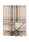 Peacock Blue Hamilton Blanket, Charcoal