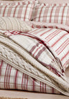 Peacock Blue Stanley Throw, Natural