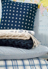 Peacock Blue Lincoln Cushion, Navy