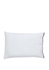 Bedeck Fine Linens Komoro Standard Pillowcase, White & Midnight