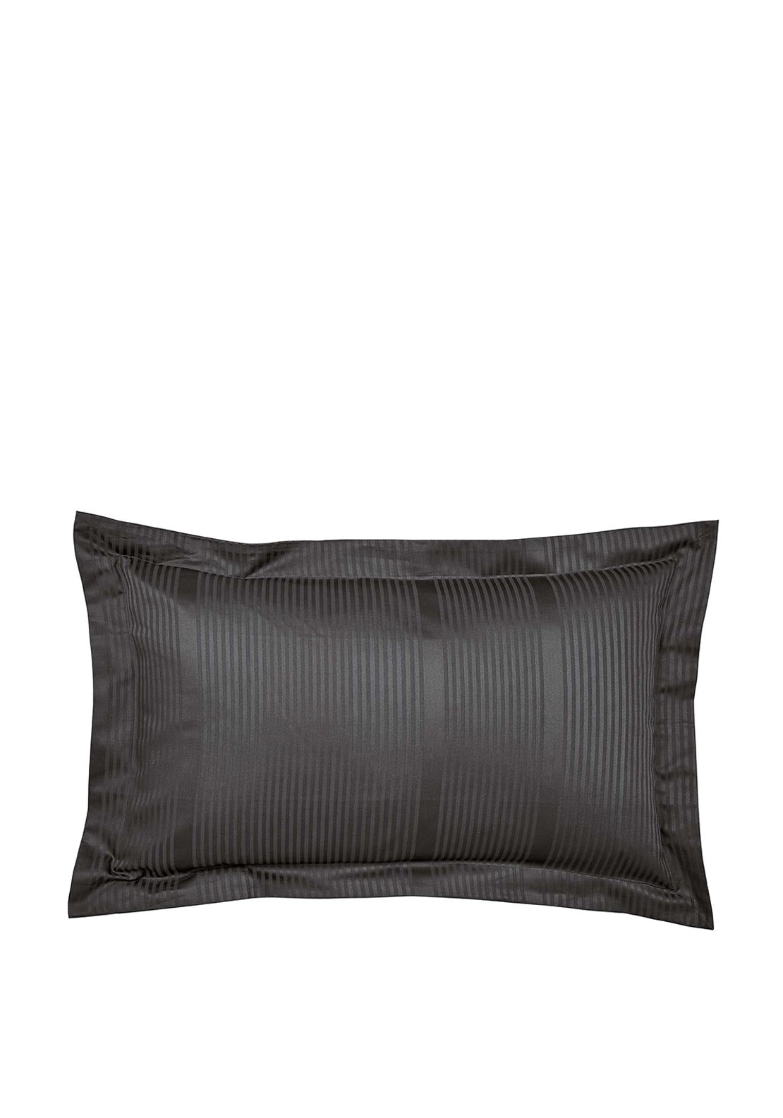 Bedeck 300 Thread Count Combed Cotton Oxford Pillowcase, Charcoal