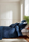 Bedeck 300 Thread Count Combed Cotton Duvet Cover, Midnight Blue