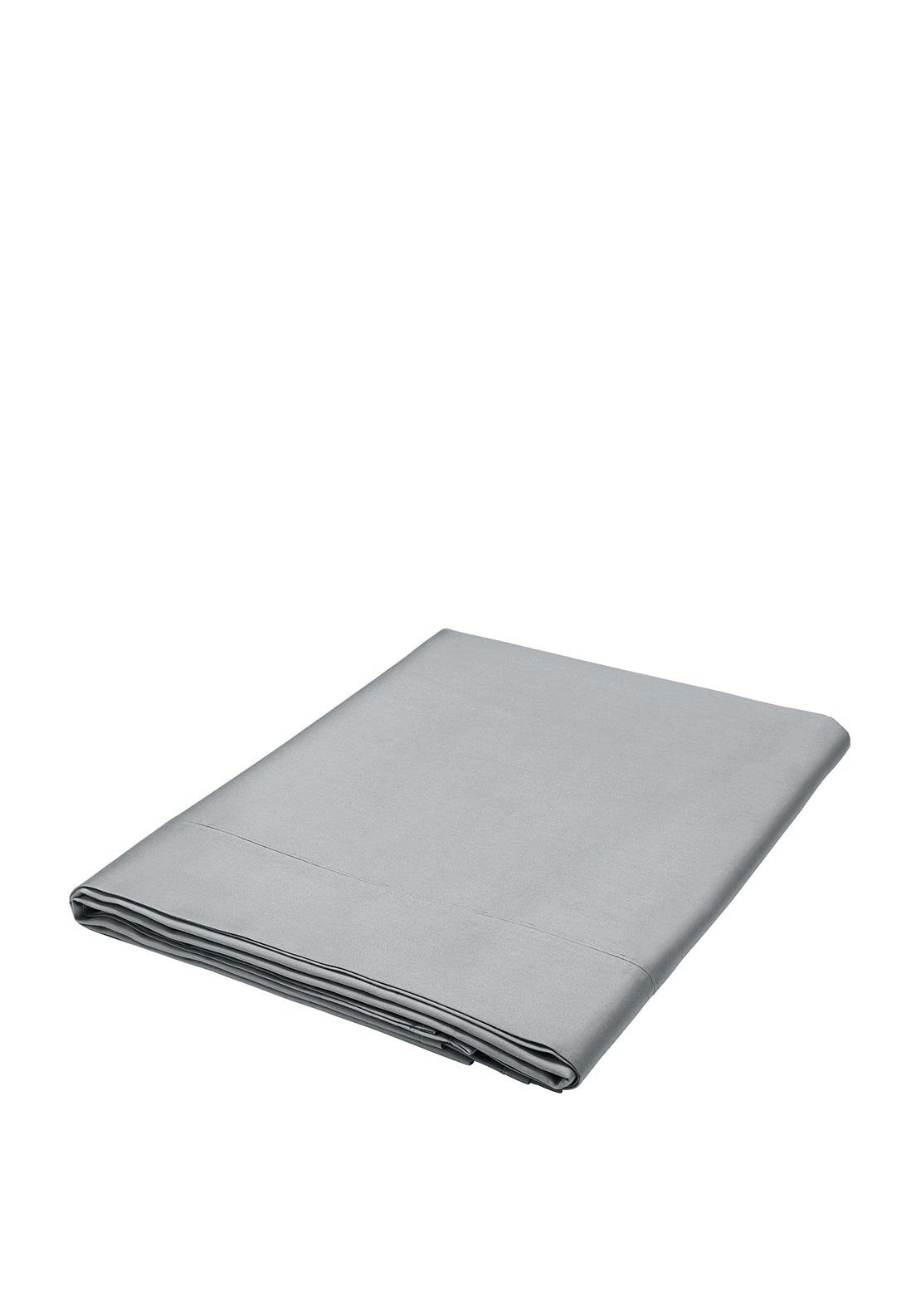 Bedeck 300TC Egyptian Cotton Flat Sheet, Silver