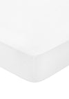 Bedeck 300 Thread Count Egyptian Cotton Double Fitted Bed Sheet, White