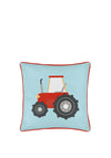 Bedlam Farmyard Friends Velvet Filled Cushion, Blue