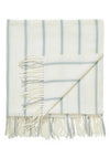 Helena Springfield White Collection Veneto Throw, Duck Egg