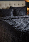 Portfolio Beaufort Quilted Throwover Set, Black