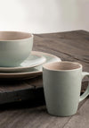 Belleek Living 16 Piece Stoneware Tableware Set, Aqua