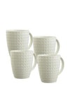 Belleek Living Set of 4 Mugs, White