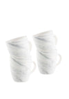 Belleek Living Set of 4 Marbled Mugs
