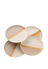 Belleek Living Saffron Set of Four Side Plates