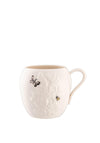 Belleek Irish Wild Rose Mug, Grey