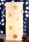 Belleek Living Gold Star Luminaire Lamp, White