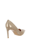 Zen Camouflage Metallic Court Shoes, Gold