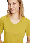 Betty Barclay Wild Heart V Neck T-Shirt, Chartreuse