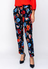 Betty Barclay Floral Straight Trousers, Navy Multi