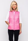 Betty Barclay Down & Feather Quilted Gilet, Pink