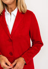 Bianca Theres Suede Look Jacket, Red