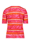 Betty Barclay So Cosy Abstract Print T-Shirt, Pink Multi