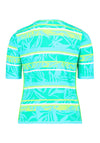 Betty Barclay So Cosy Abstract Print T-Shirt, Green Multi