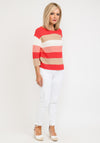 Betty Barclay Relaxed Striped Knit Top, Pink