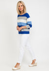 Betty Barclay Relaxed Striped Knit Top, Blue