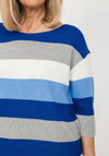Betty Barclay Relaxed Striped Knit Top, Blue