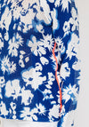 Betty Barclay Crochet Embellished Jumper, Blue & White