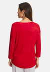 Betty Barclay Key Hole Neck Top, Red