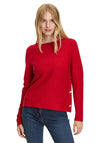 Betty Barclay Button Side Detail Knit Sweater, Red