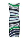Bianca Striped Jersey Pencil Dress, Multi