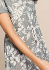 Bianca Jungle Print Midi Shirt Dress, Grey