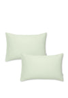 Bianca Home Cotton Sateen Pillowcase Pair, Green