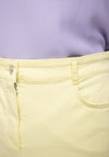 Bianca Denim Pencil Skirt, Lemon Yellow