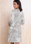 Bianca Danilo Floral Tunic Dress, Grey