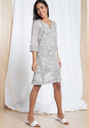 Bianca Danilo Floral Tunic Dress, Grey