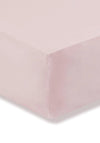 Bianca Home 400TC Cotton Sateen Fitted Sheet, Blush