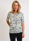 Bianca Dinia Watercolour Spot Print T-Shirt, Green