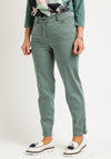 Bianca Denver Straight Leg Jeans, Teal Green
