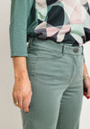 Bianca Denver Straight Leg Jeans, Teal Green