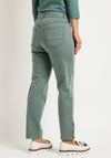 Bianca Denver Straight Leg Jeans, Teal Green